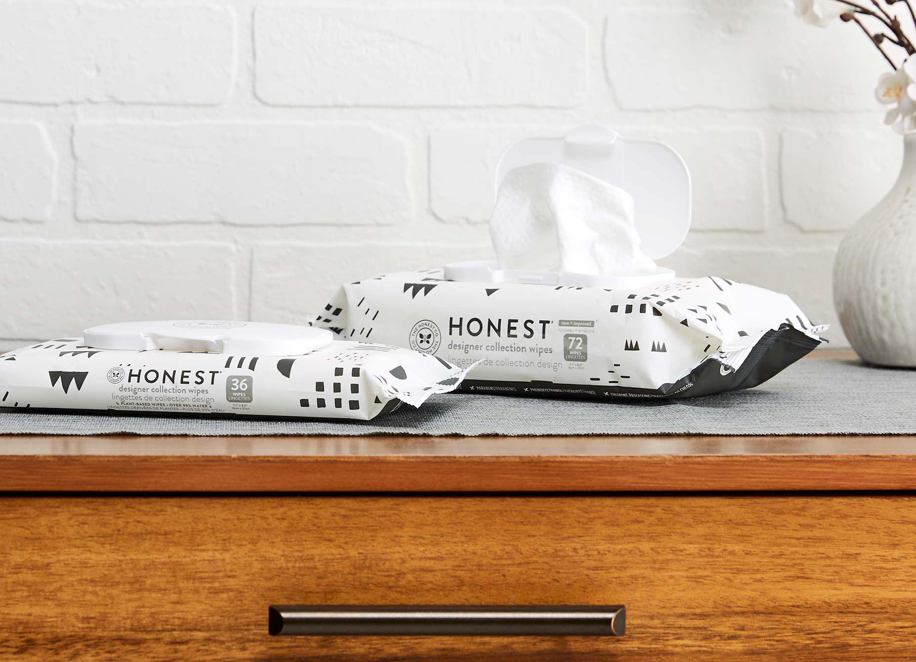 Unscented Compostable Clean Conscious Baby Wipes Honest