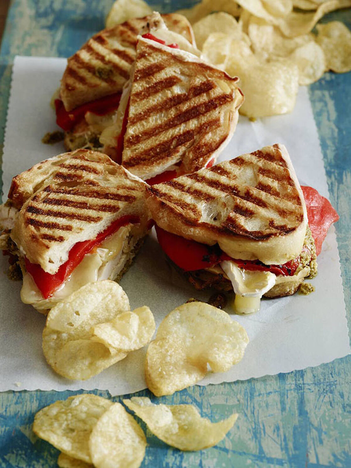 Celebrate National Grilled Cheese Month with this Turkey and Brie Panini