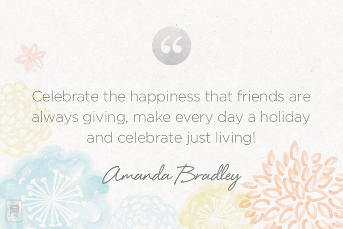 Monday Meditation: Bradley on Celebrating Happiness