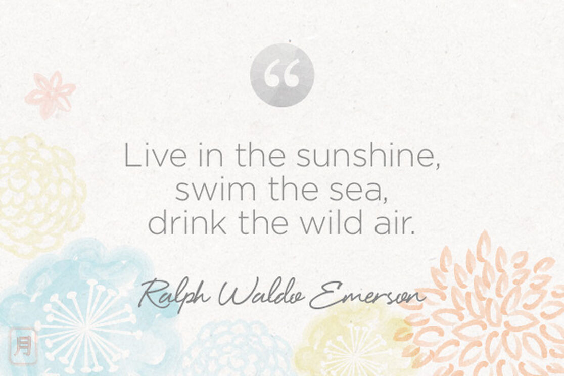 Monday Meditation: Emerson on Summer Living