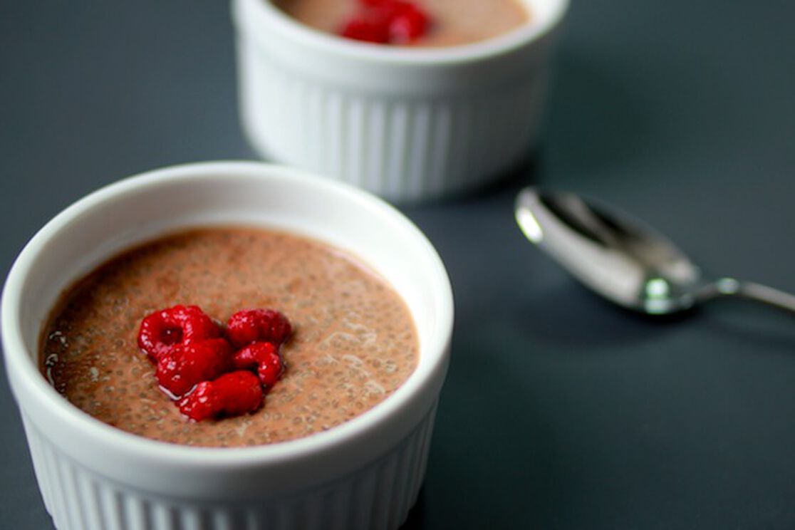 Vegan + Gluten Free Chocolate Chia Pudding