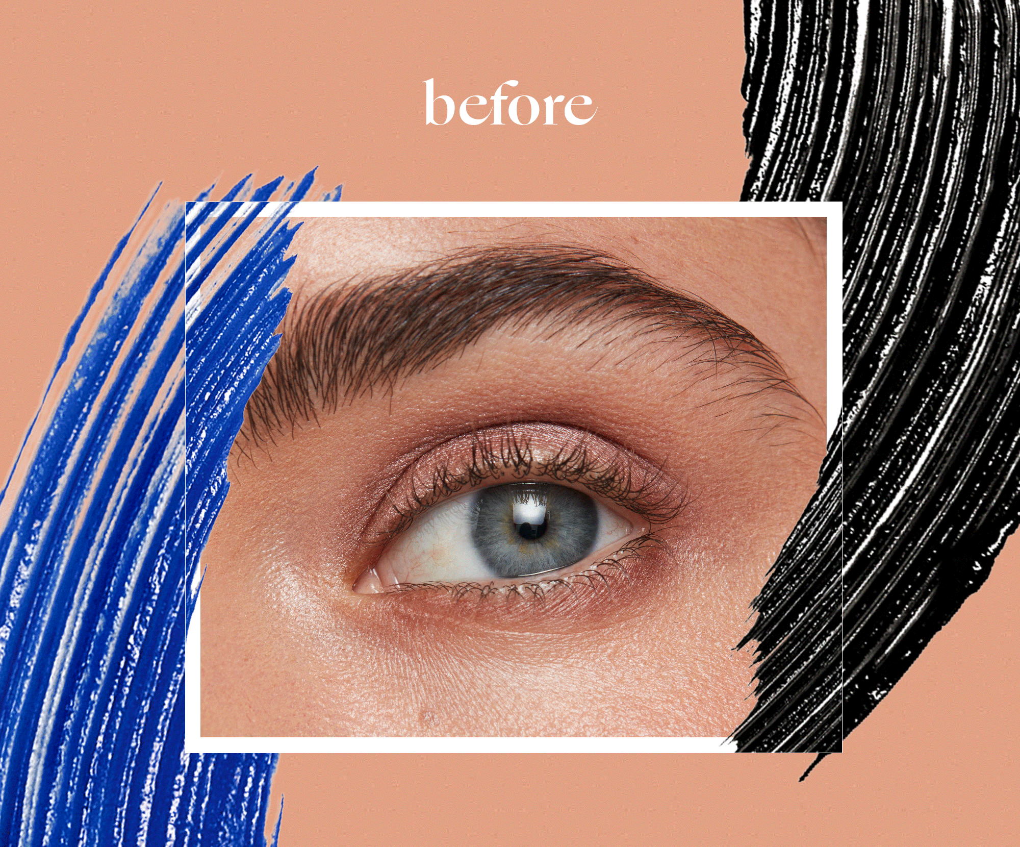 Extreme Volume Mascara before and after