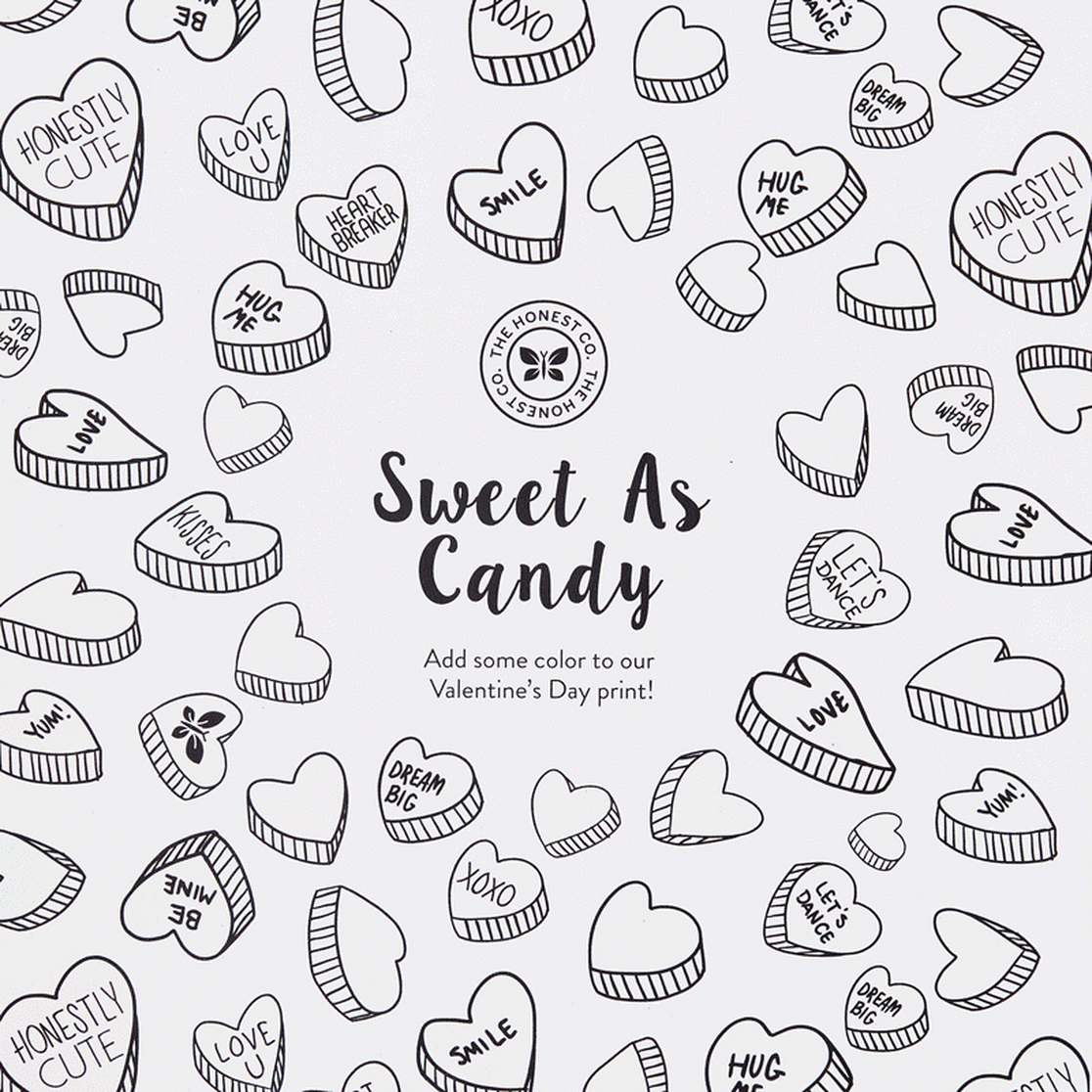 Sweet As Candy Printable Coloring Page