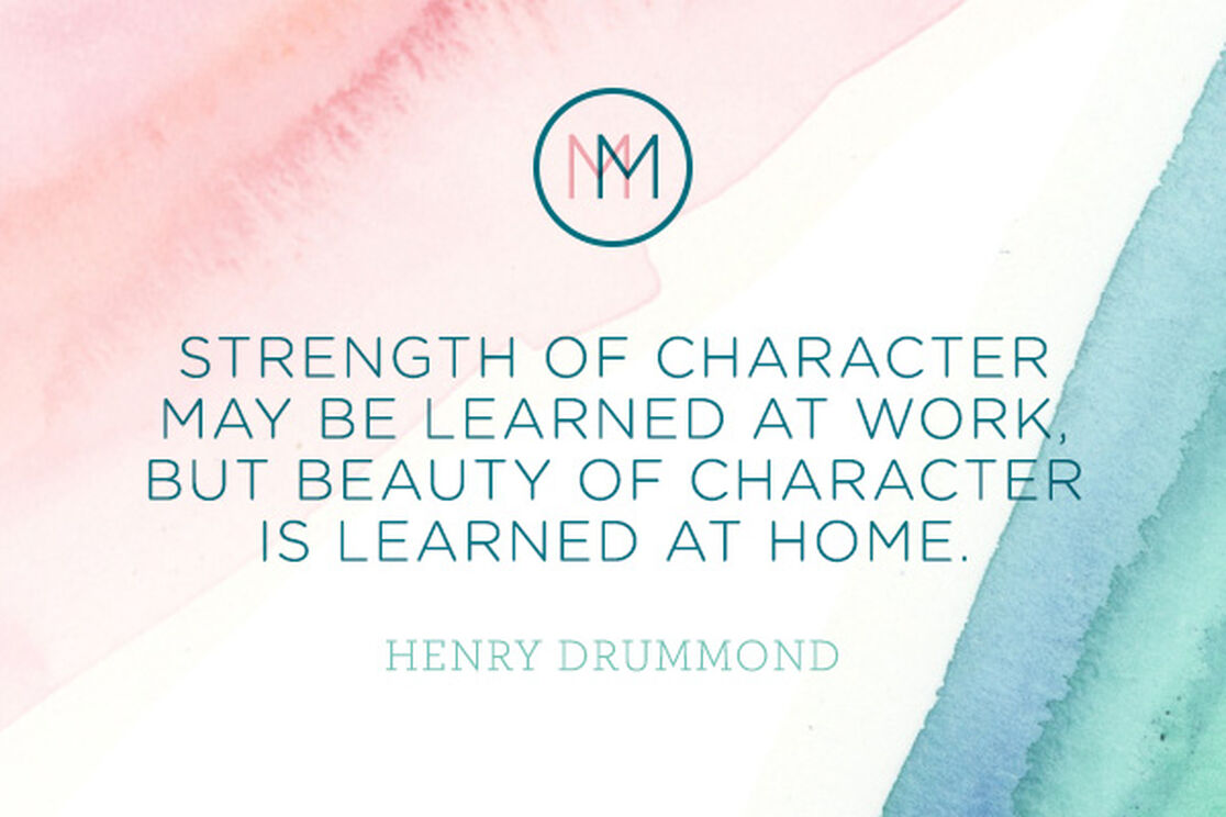 Monday Meditation: Character Building
