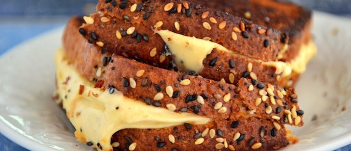 Vegan Hummus Grilled Cheese