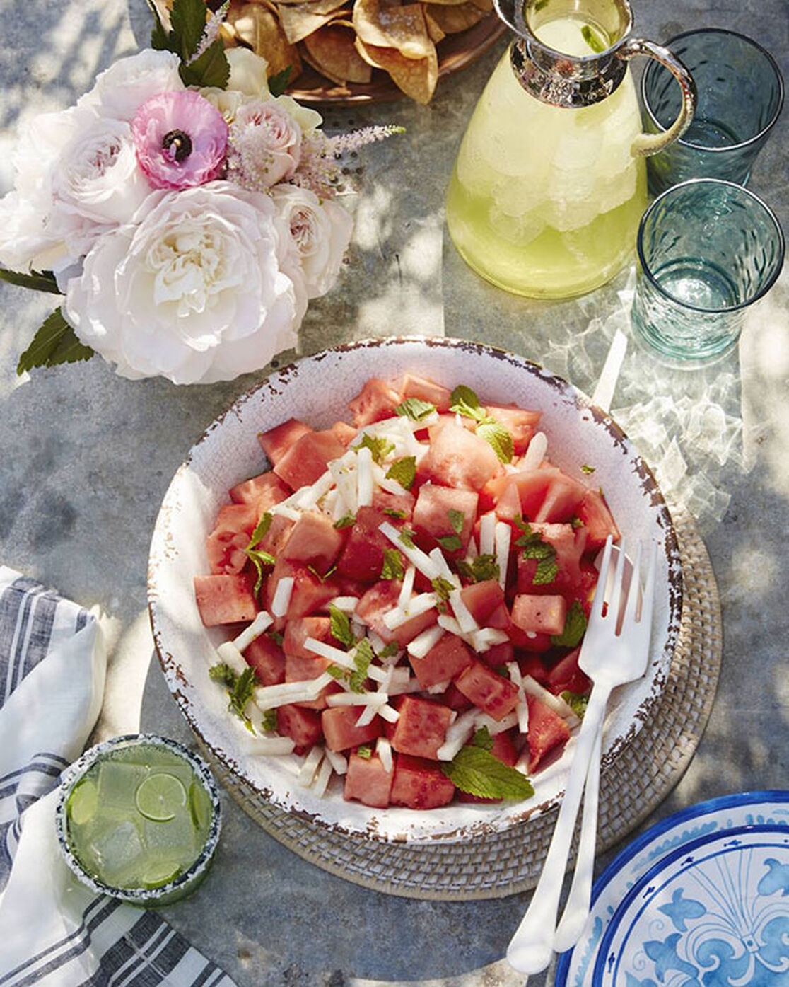 Watermelon Jicama Salad for National Watermelon Day!