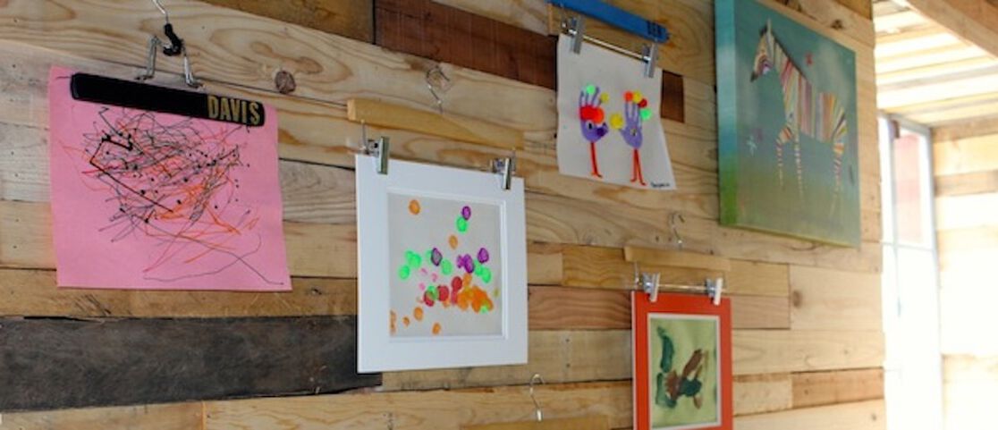 How to Creatively Display Your Kids' Art Using Hangers