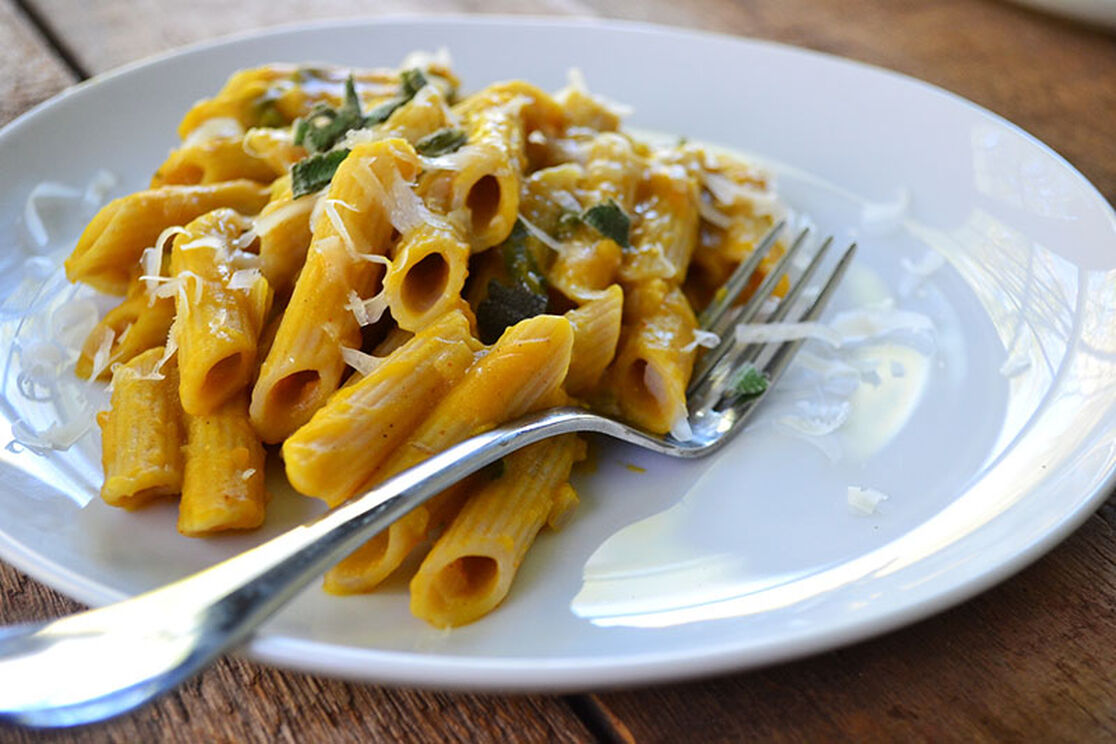 The Simplest Pumpkin Sage Pasta