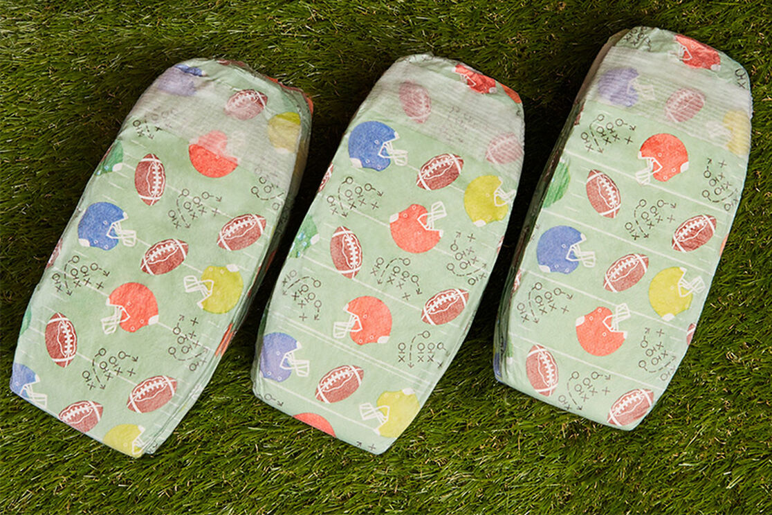 Meet Our New Football-Inspired Diaper Print! (+ Free Printable)