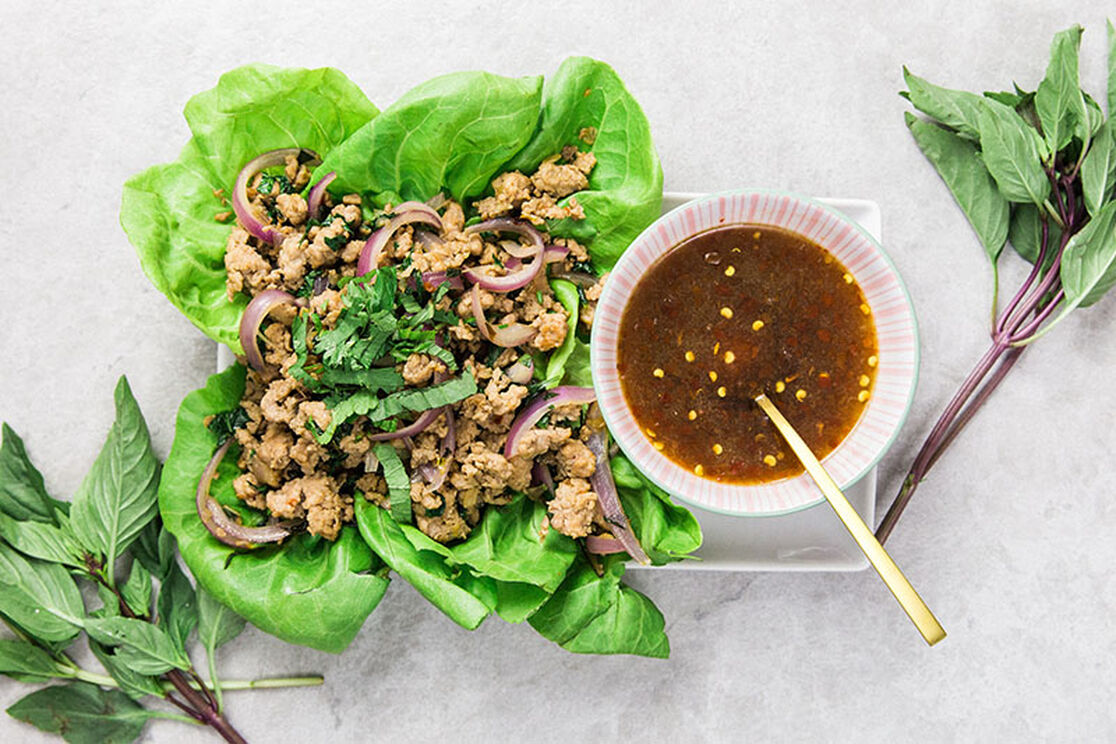 Simple + Delicious Thai Lettuce Wraps