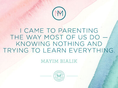 Mindful Monday: Mayim Bialik on Parenting