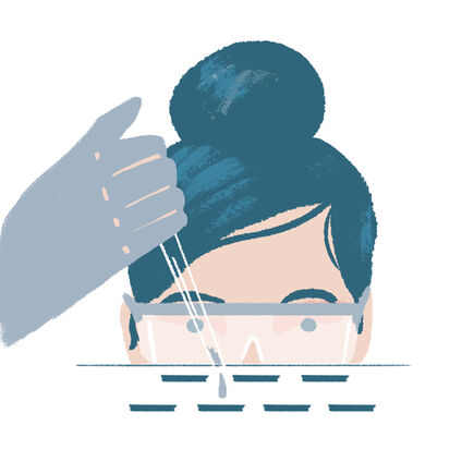 scientist girl in the lab