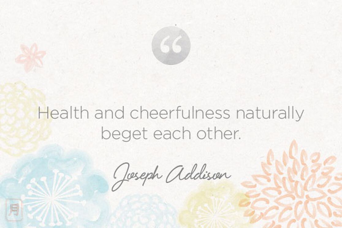 Monday Meditation: Addison on Health & Happiness