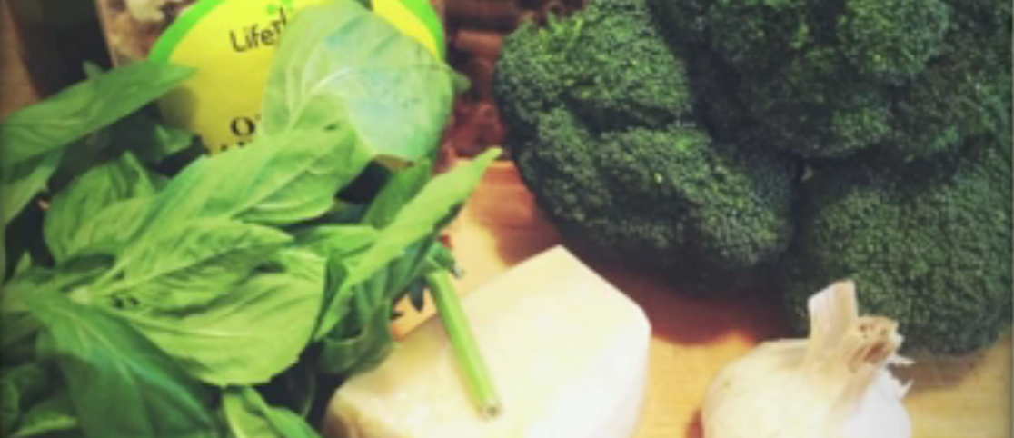 Broccoli Pesto Pasta by Weird & Ravenous
