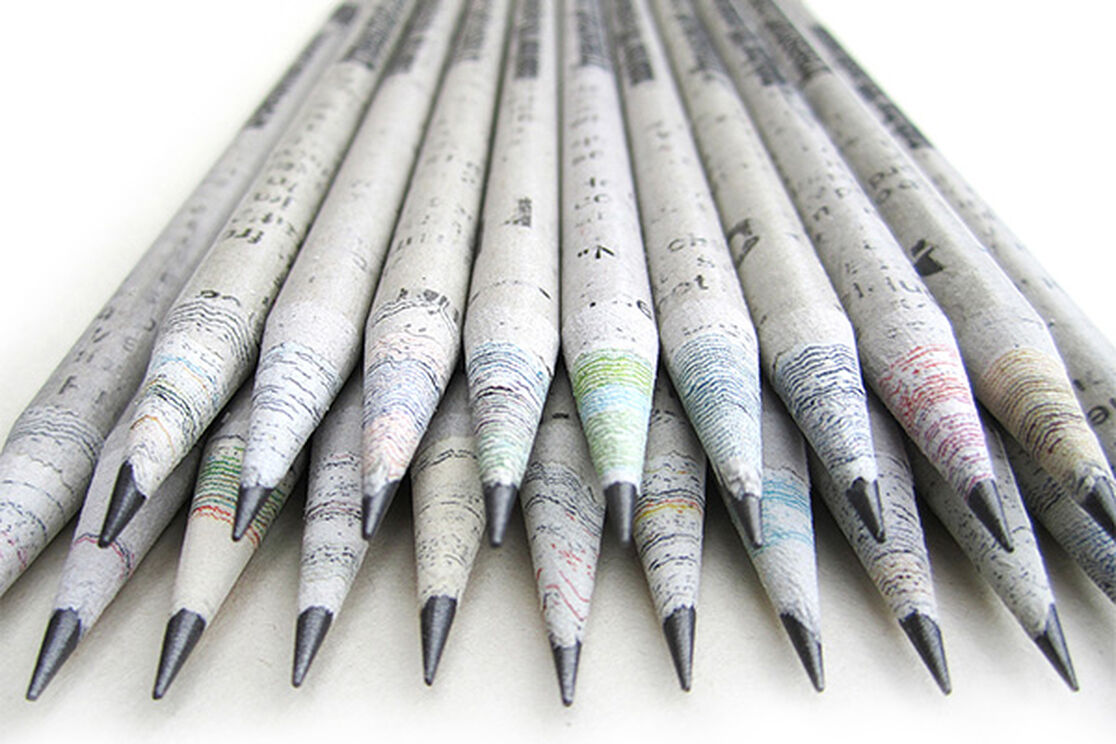 Friday Finds: Recycled Newspaper Pencils