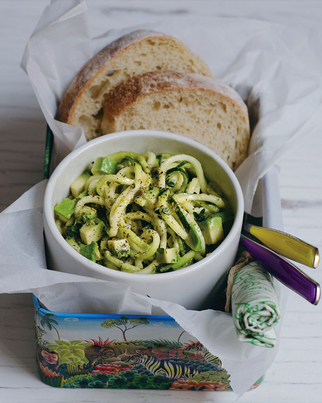 Try This Zucchini Noodle & Avocado Spaghetti