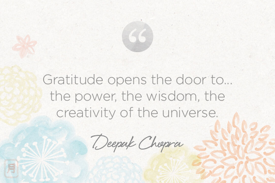 Monday Meditation: Chopra on Gratitude
