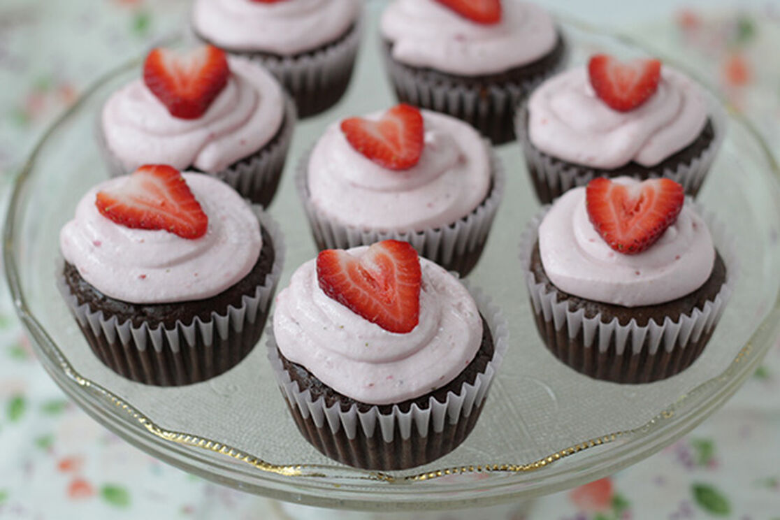 Reduced Sugar Cupcakes for Mother's Day (or any day!)