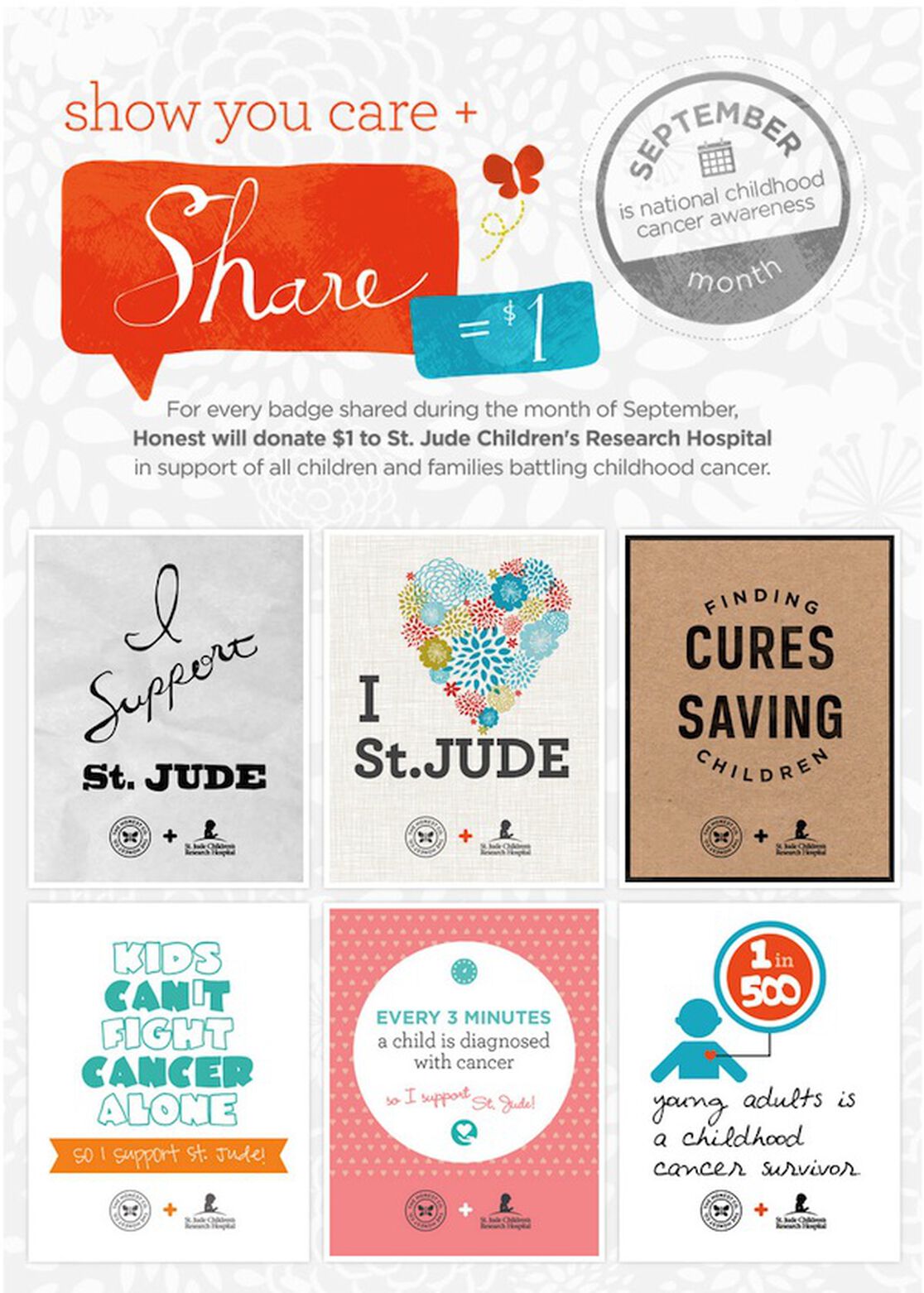You Share, We Give! Help Us Support National Childhood Cancer Awareness Month