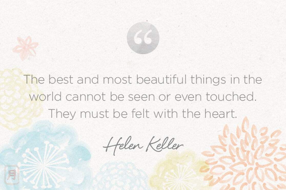 Monday Meditation: Keller on Intangible Gifts