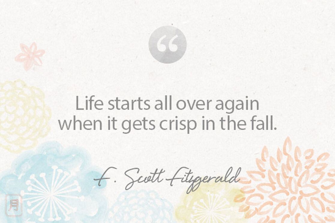 Monday Meditation: Fitzgerald on Fresh Fall Starts