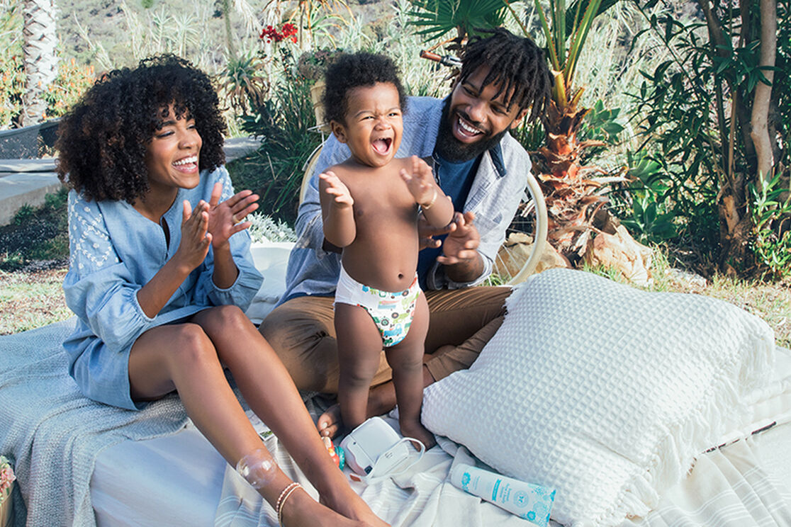 Behind the Scenes of Our Spring Diaper Shoot: Meet Jennifer and Nashon