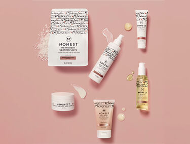 honest mama products with product smears