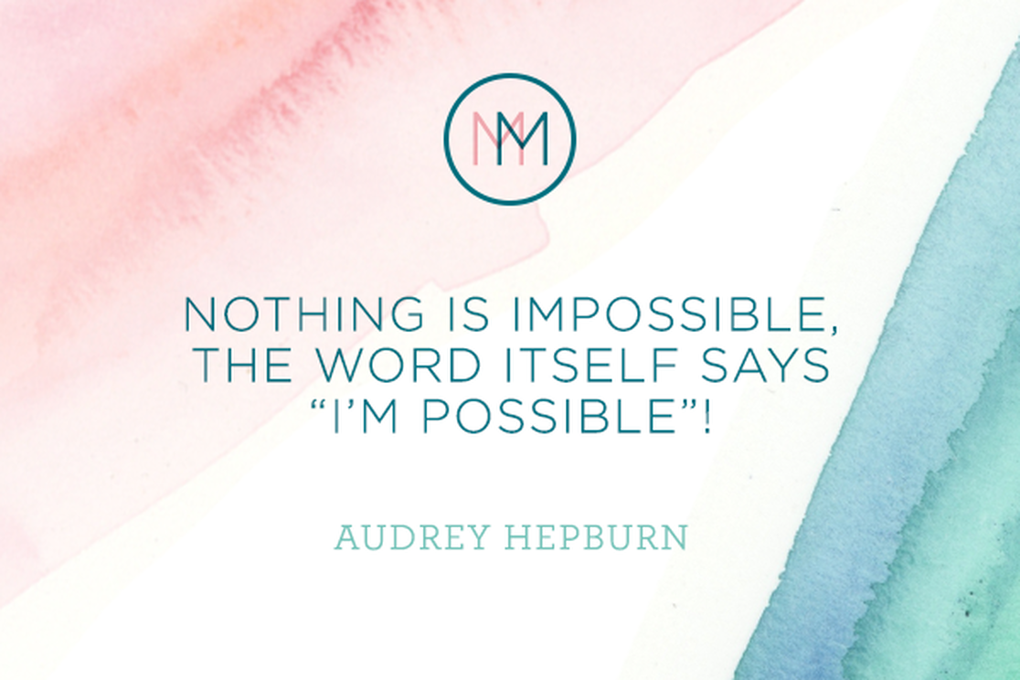 Monday Meditation: Audrey Hepburn on Possibility