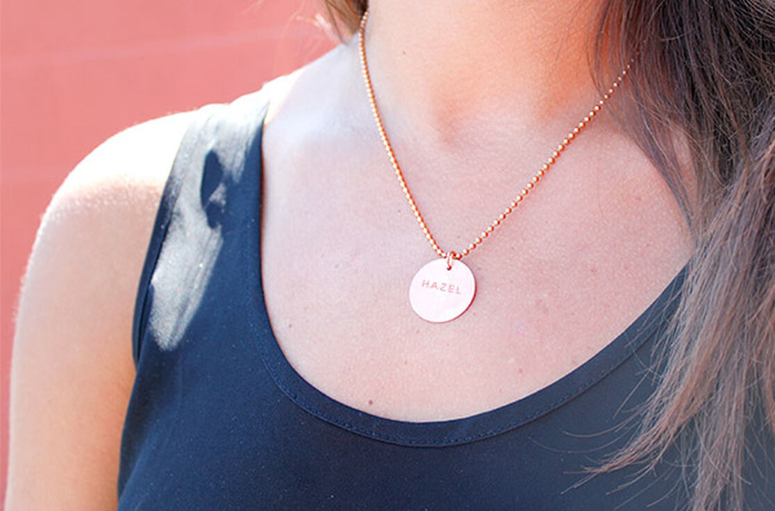 Make It Personal: DIY Hand-Stamped Necklace + Giveaway!
