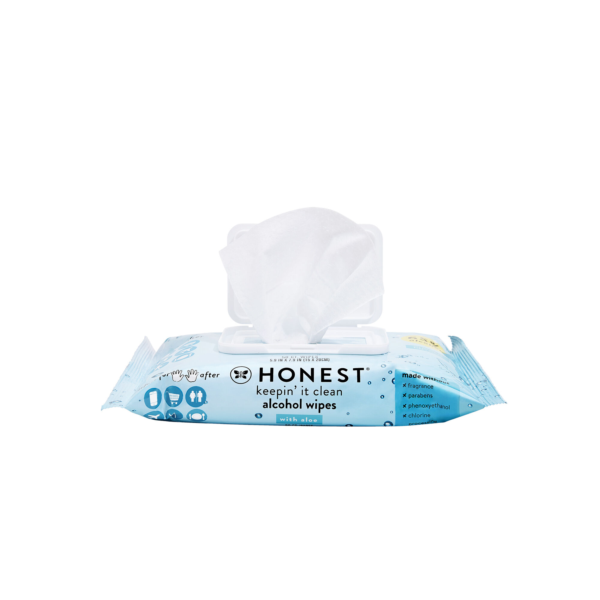 Alcohol Hand Sanitizing Wipes Honest Honest