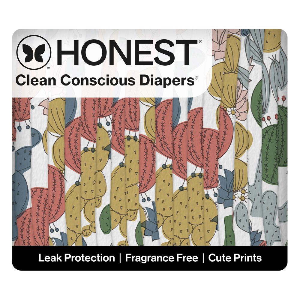 Honest Clean Conscious Diaper®, Cactus Cuties, Size 4