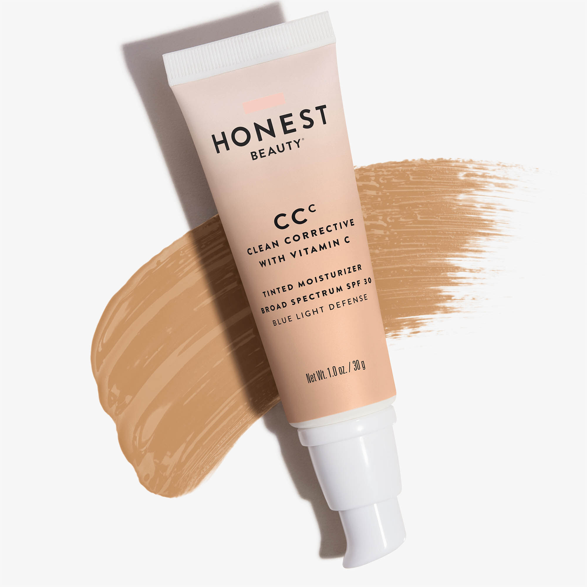 Fair shaded moisturizer with smear