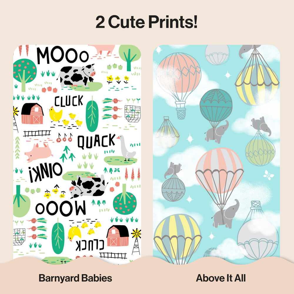 Honest Clean Conscious Diaper Box, Above it All + Barnyard Babies, Size 1