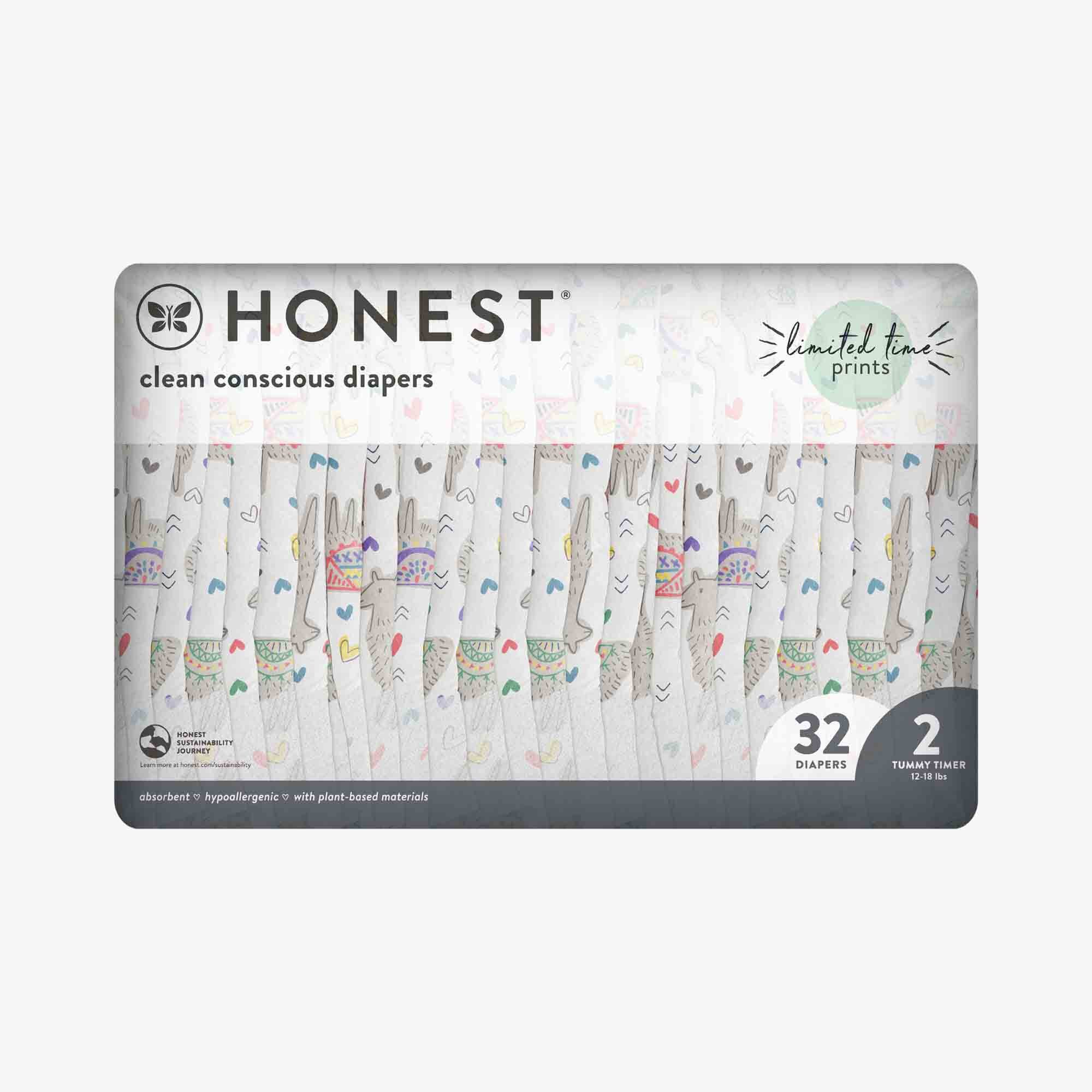 Honest diapers outlet 32 pack
