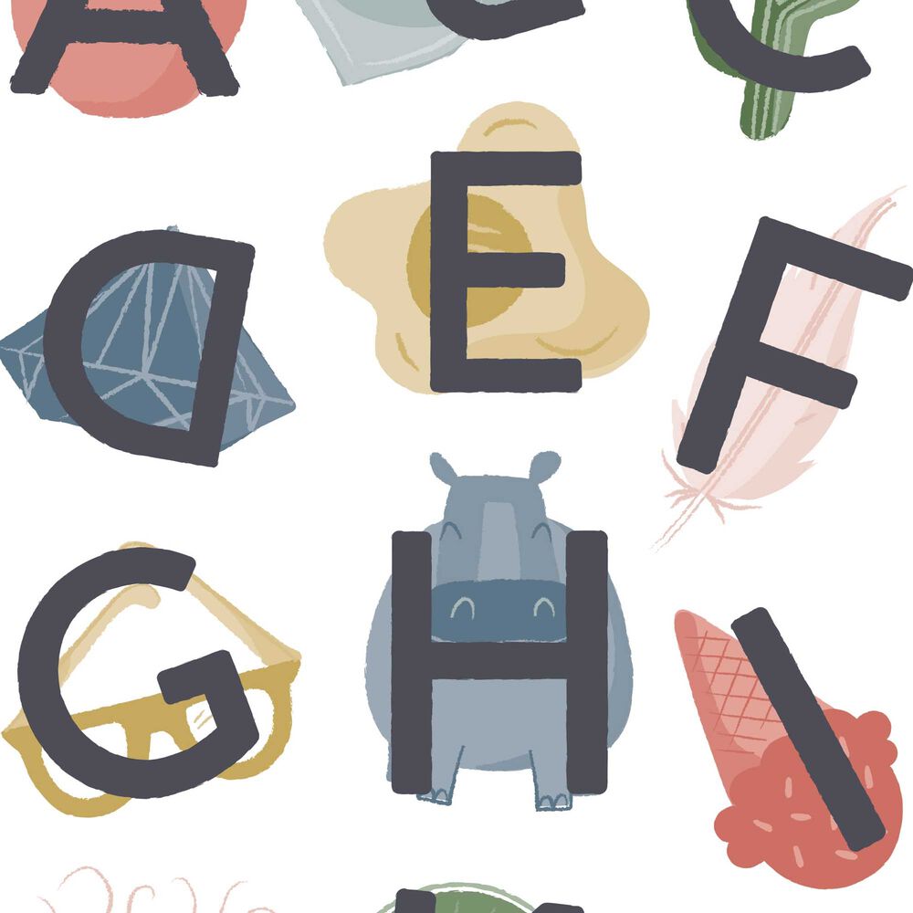 Clean Conscious Diaper, All the Letters, Size 5