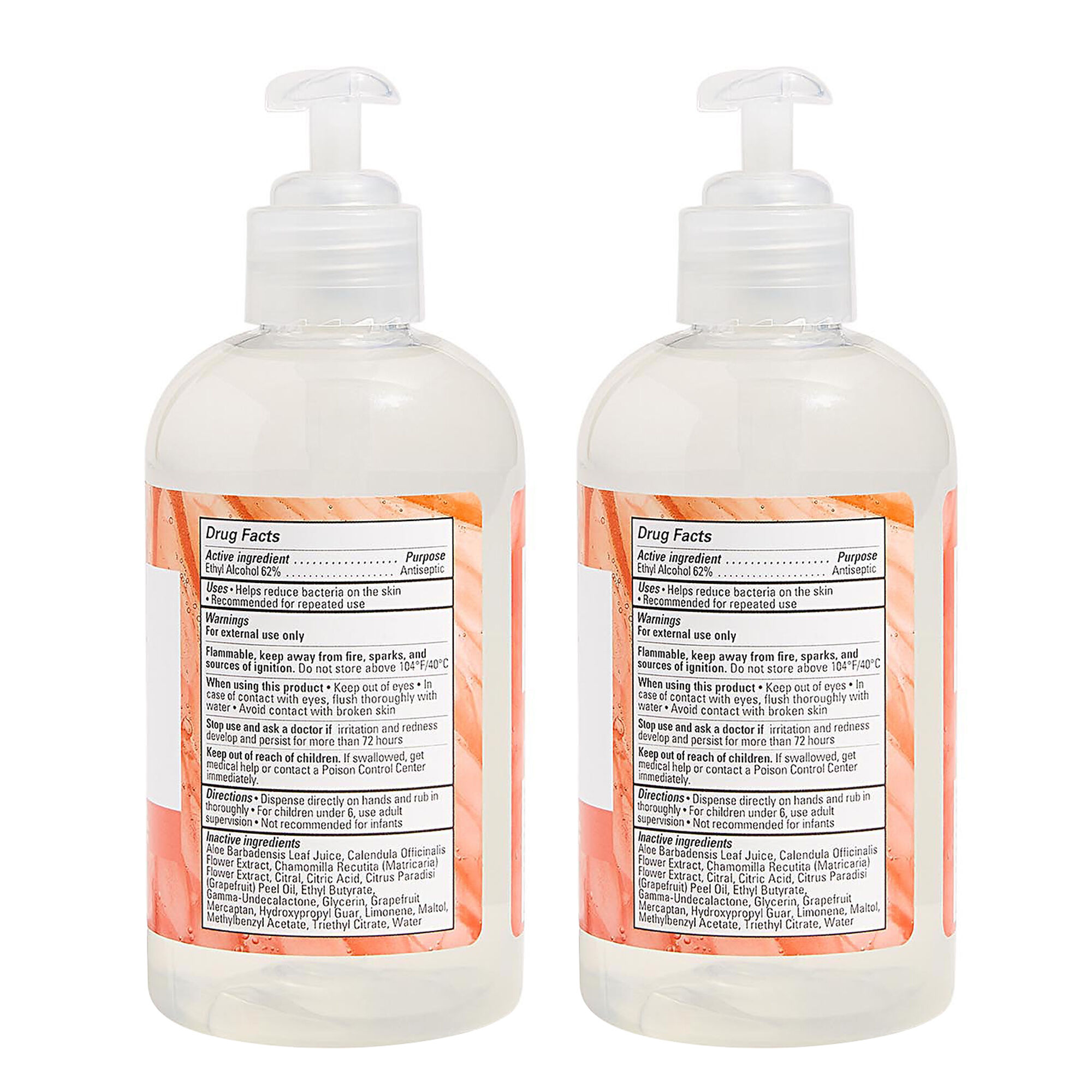 Hand Sanitizer Gel, Grapefruit Grove, 2-Pack
