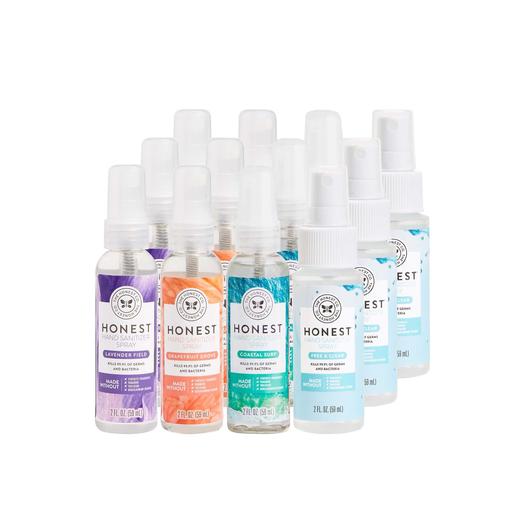 Hand Sanitizer Spray, Multi-Scent, 12-Pack