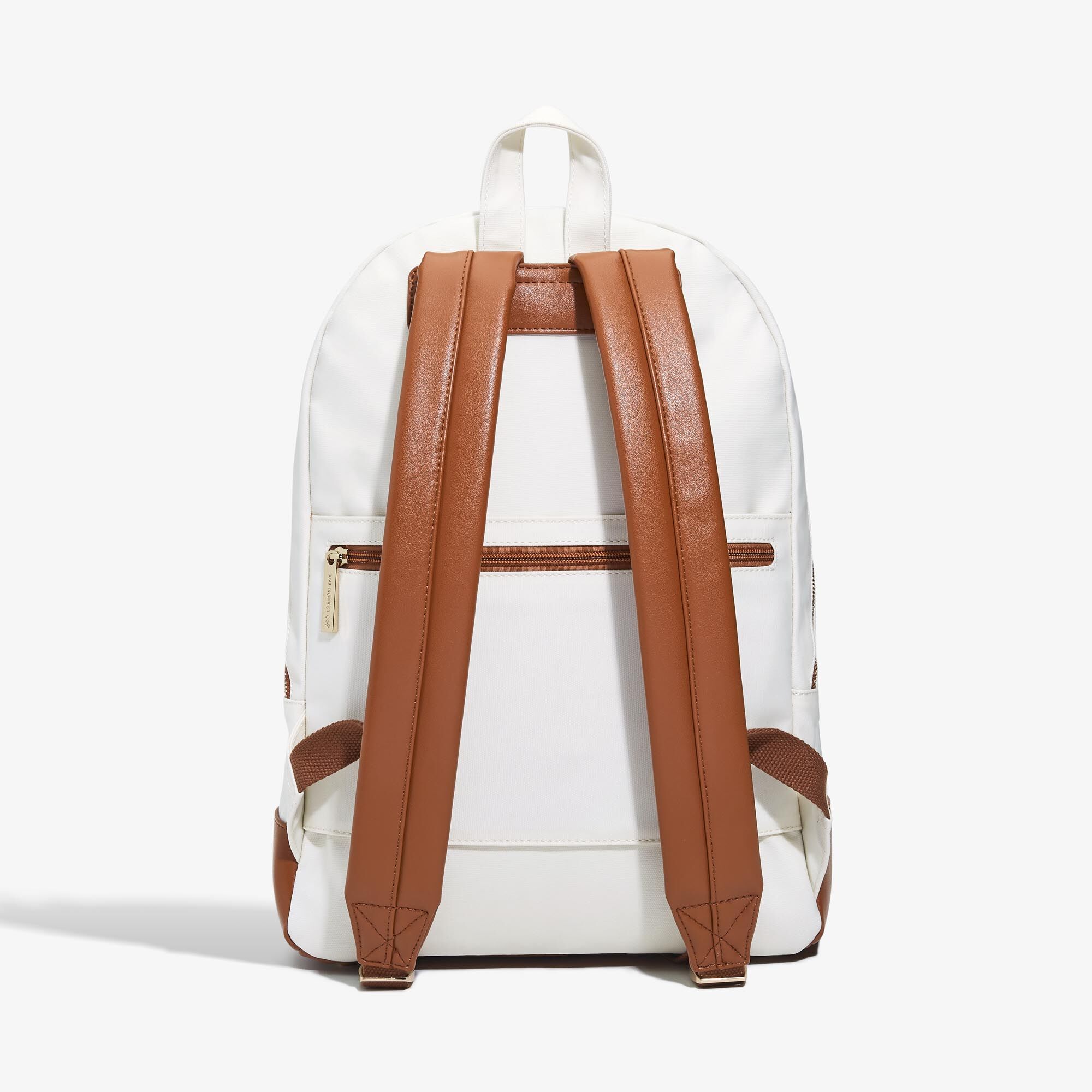 White canvas backpack deals