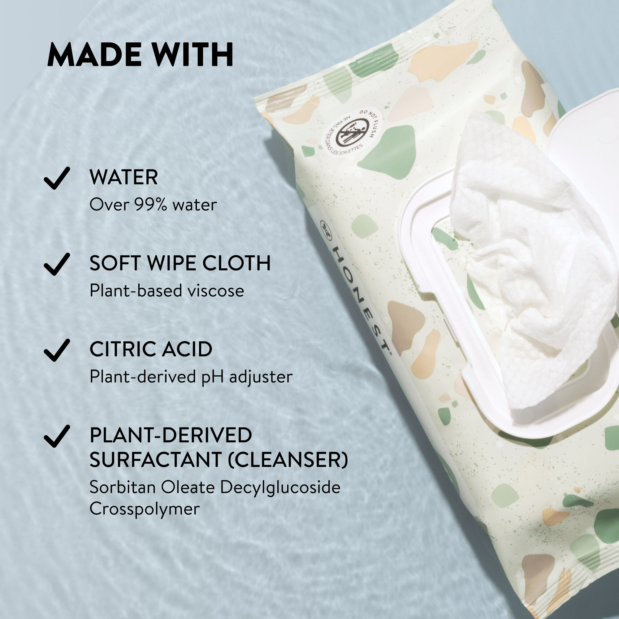 Unscented Plant based Clean Conscious Baby Wipes