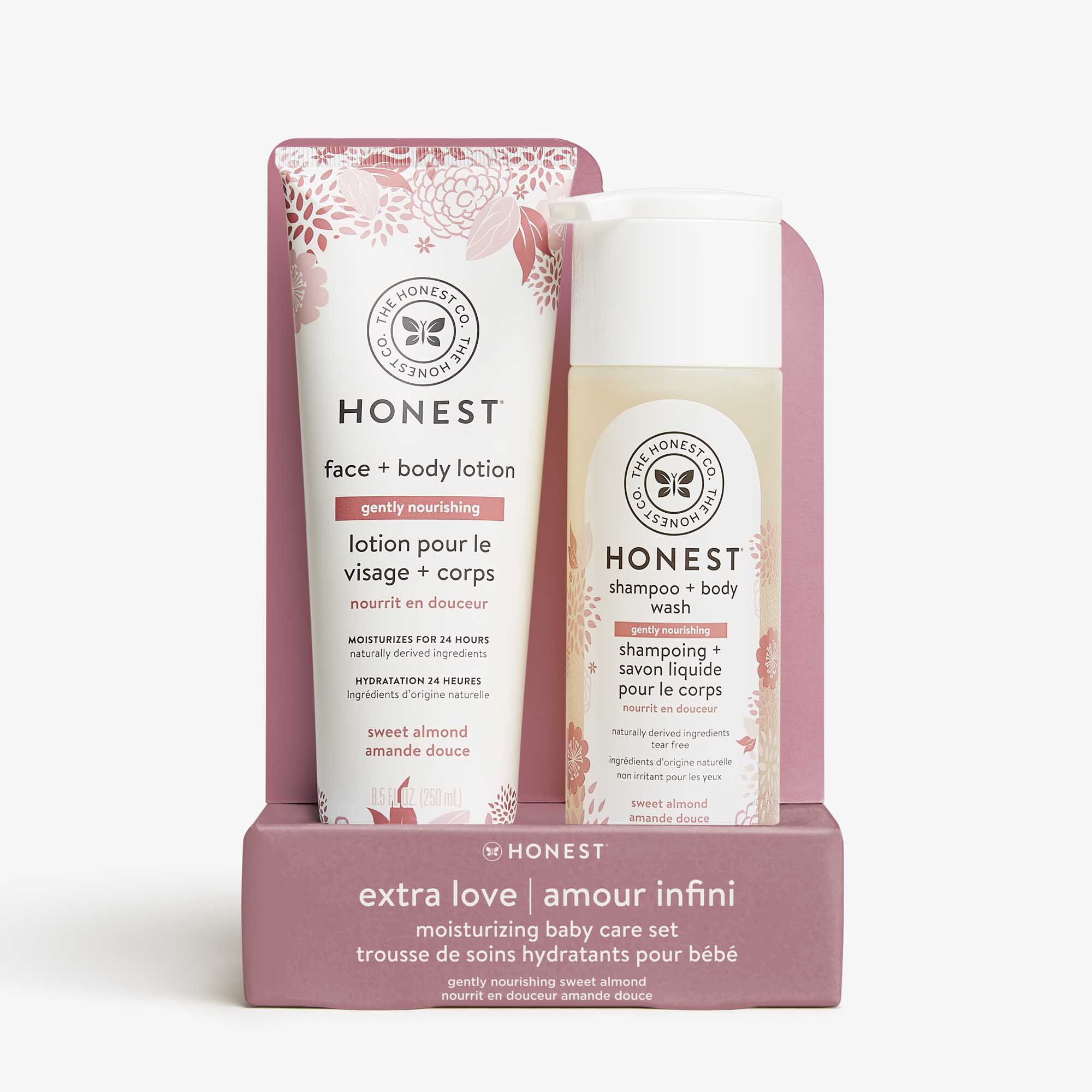 Gently Nourishing Shampoo and Lotion Duo, Front of Package
