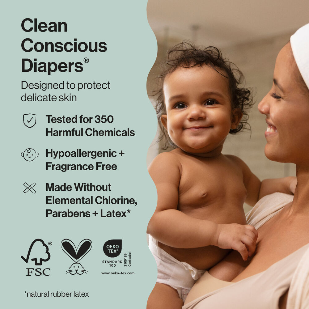 Honest Clean Conscious Diaper®, Wild Thang, Size 4