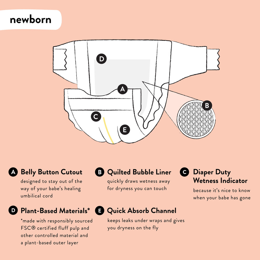 Honest Wetness Indicator Diapers PlantBased & FragranceFree Honest