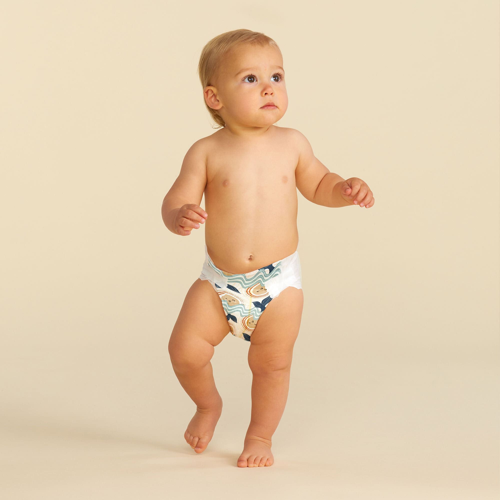 Clean Conscious Diaper, Seas The Day, Size 1