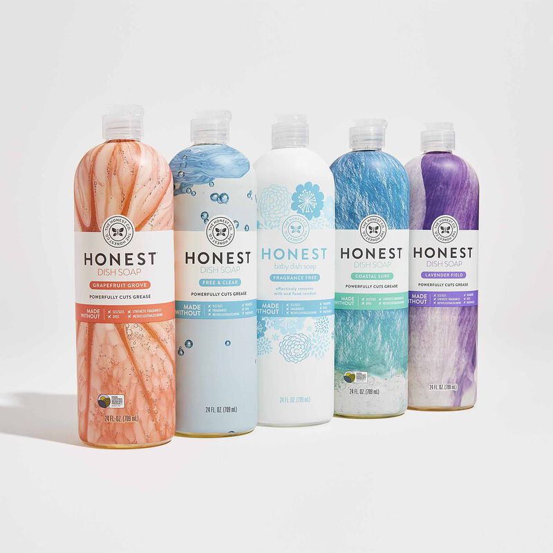 Group Image of all scents of dish soap