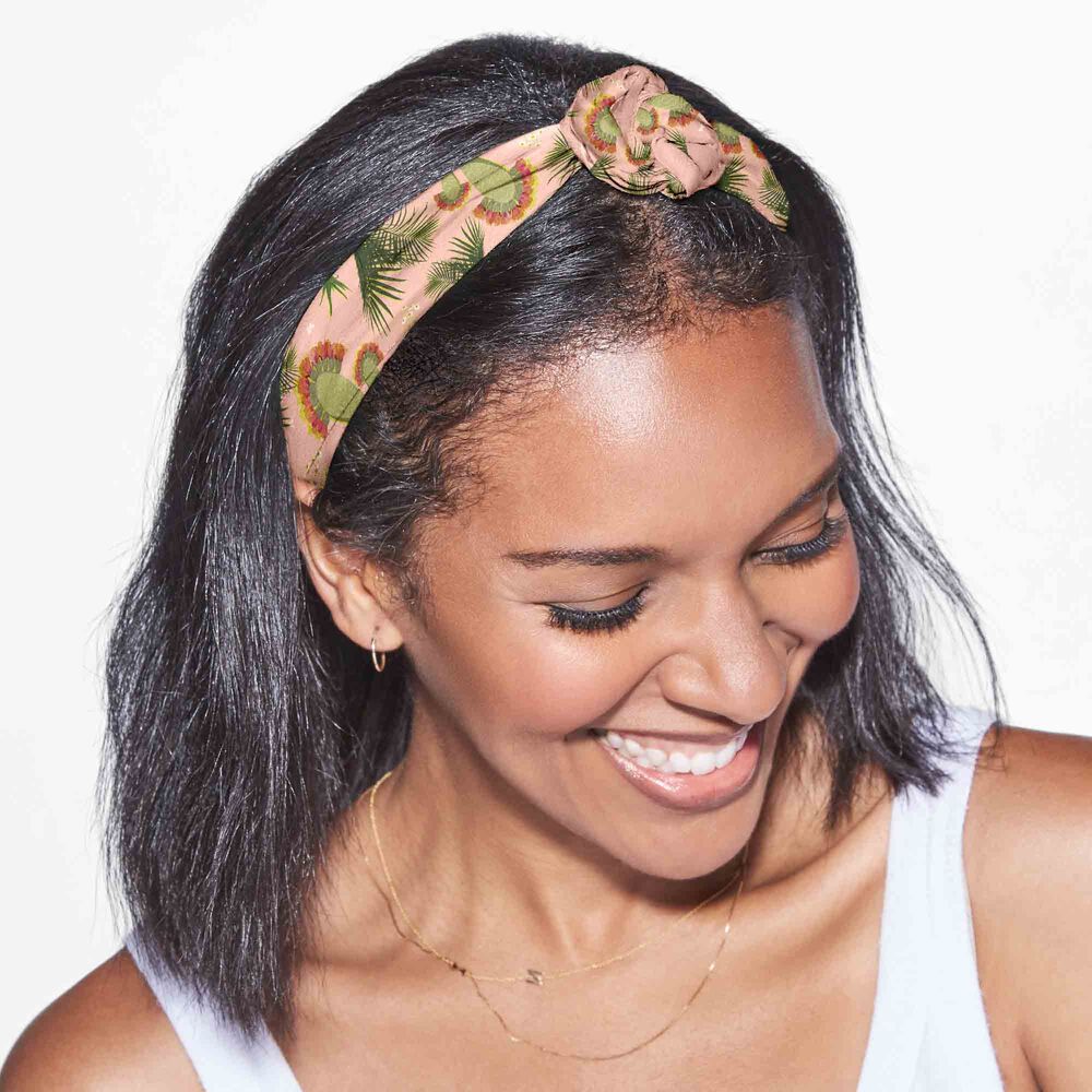 Twist Headwrap, Palm Print