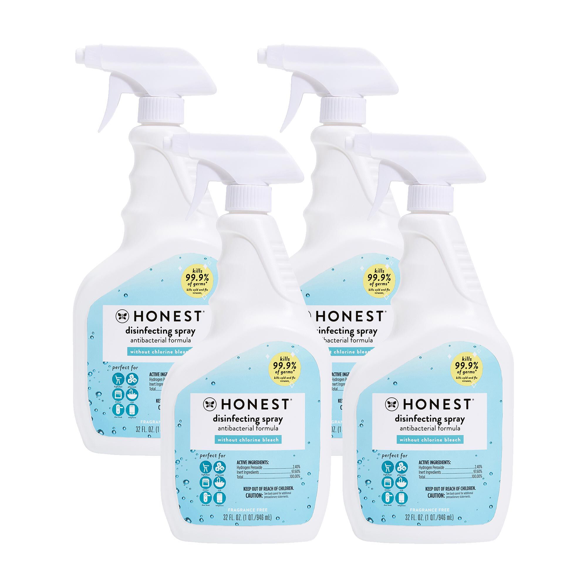 Natural Household Antibacterial Disinfectant Spray Honest