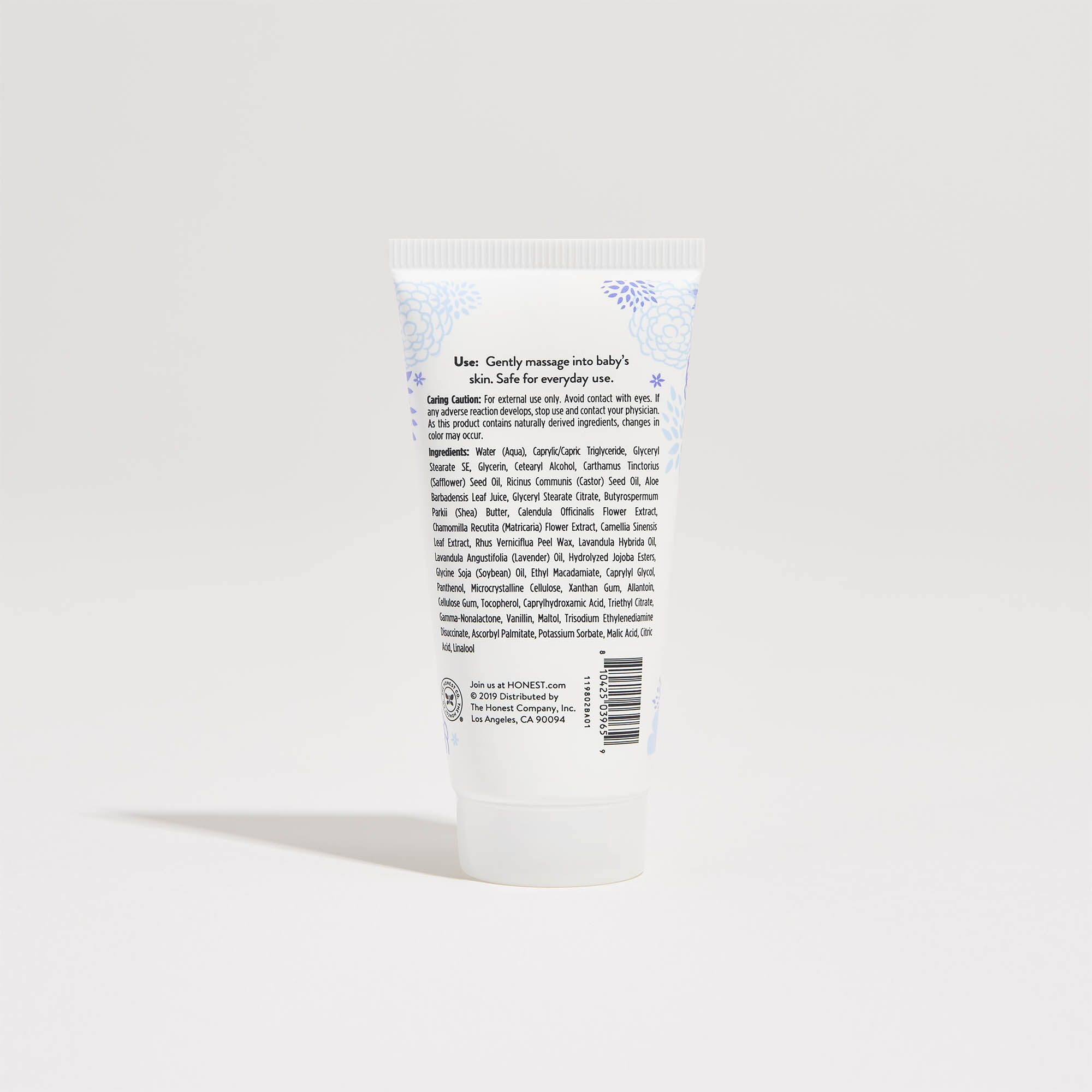 Truly Calming, Face + Body Lotion, Travel Size, Back of Product