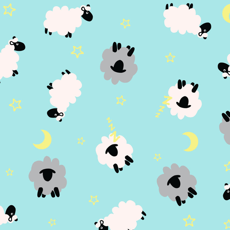 sleepy sheet swatch, blue color