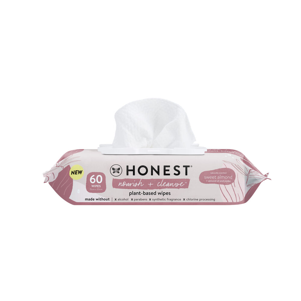 The Honest Company Nourish + Cleanse Plant-based Baby Wipes - Sweet Almond  - 240ct : Target