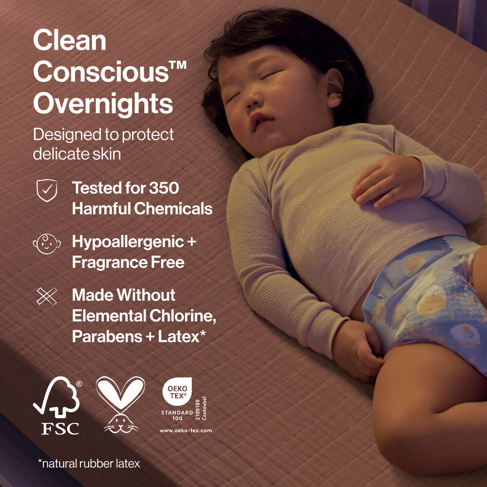 Overnight Diapers, Cozy Cloud, Size 5